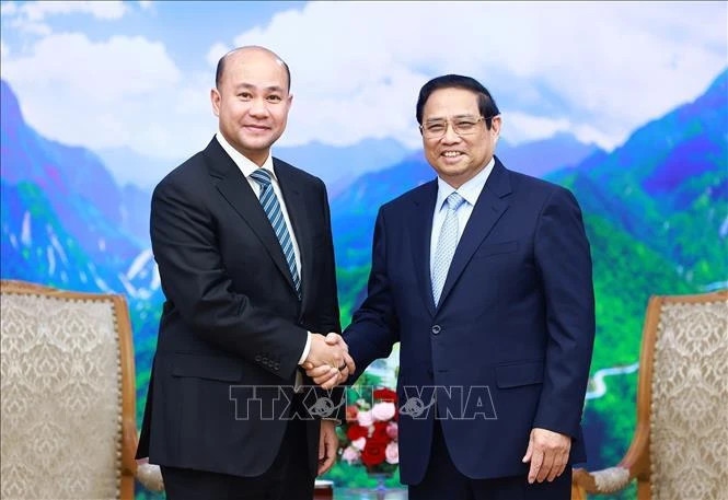 PM receives mass movement official of Cambodian People's Party
